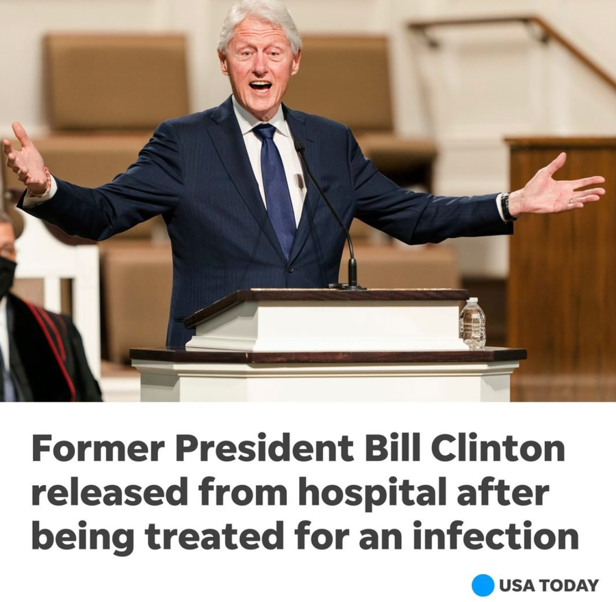 Bill Clinton is out of the hospital.