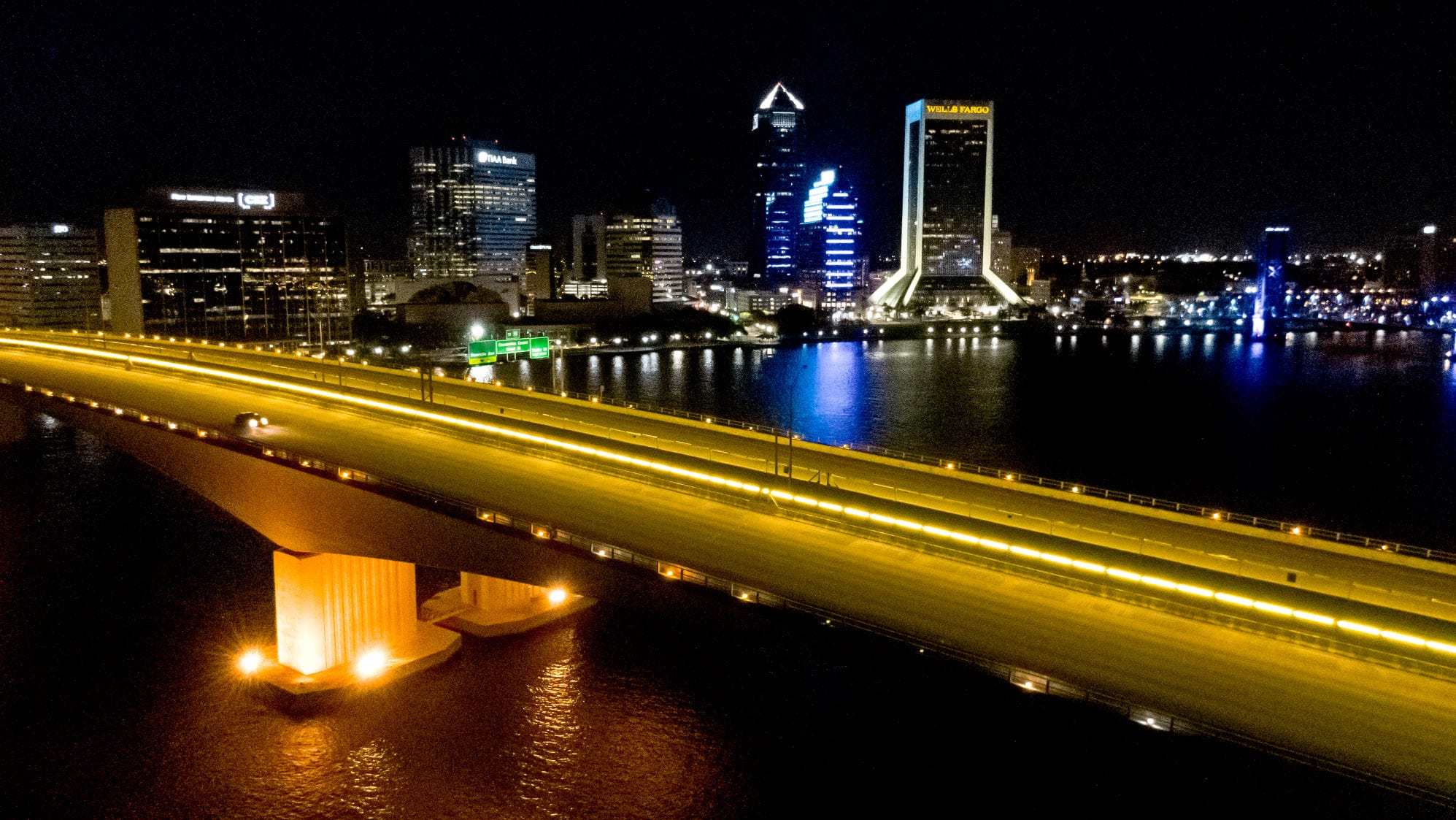 Acosta Bridge lights up Jacksonville for Spina Bifida Awareness Month