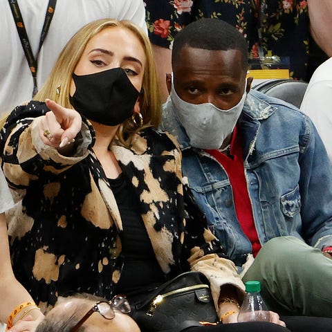 PHOENIX, ARIZONA - JULY 17: Singer Adele looks on 