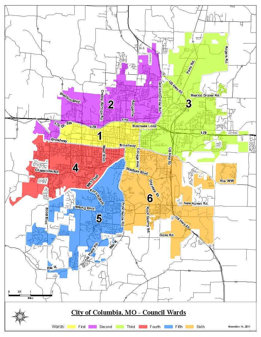 Columbia Mo Ward Map What To Know As Columbia, Mo's Ward Boundaries Change This Year