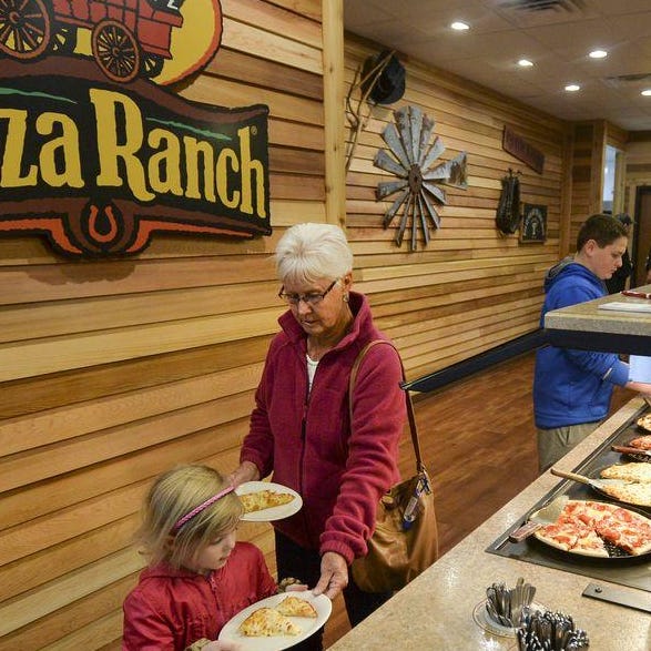 The Pizza Ranch at 4114 N. Brandywine Drive is a family favorite offering pizza, fried chicken and a full buffet.