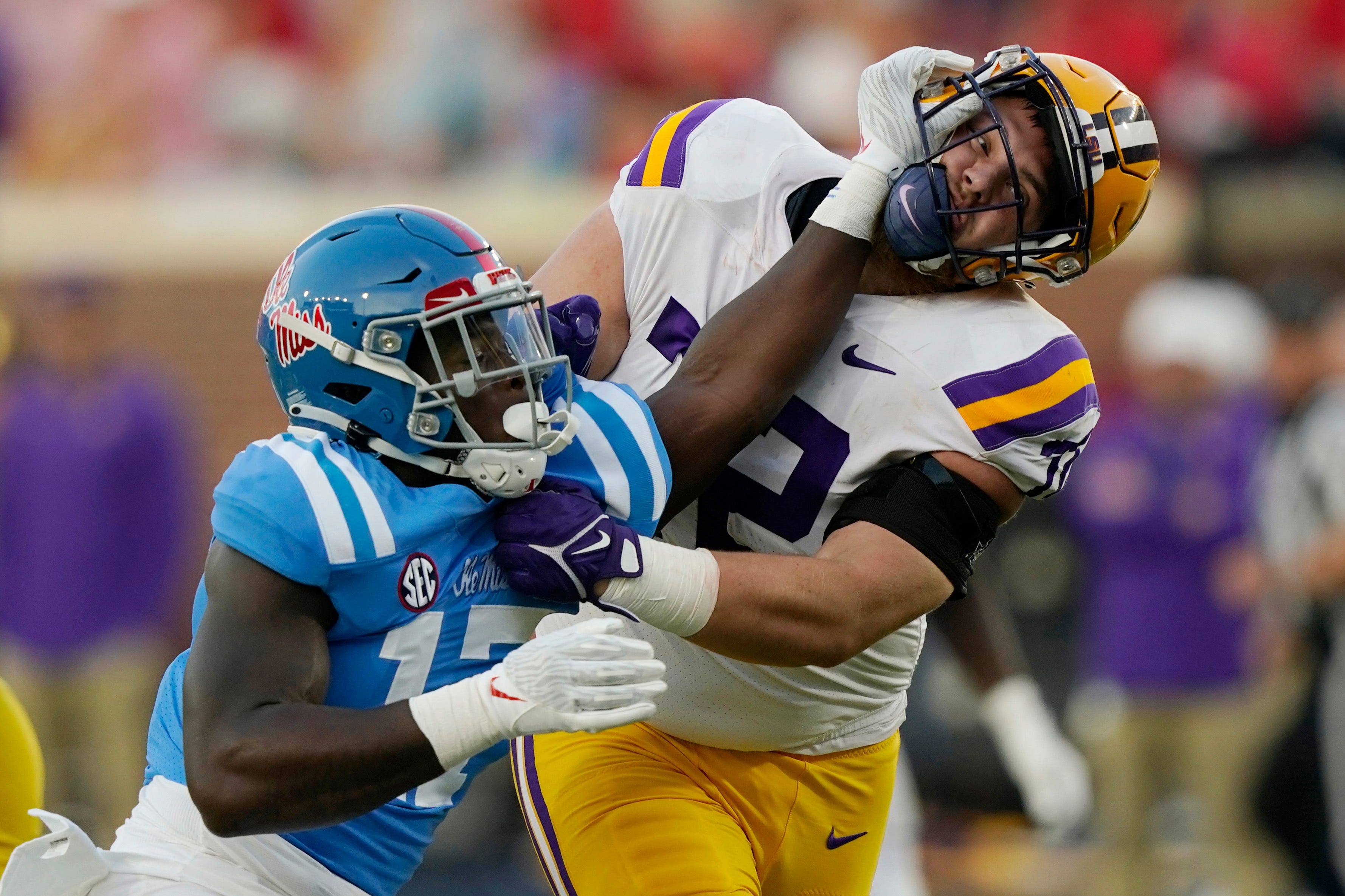 No. 12 Ole Miss vs. LSU football officials, referee, umpire and judges