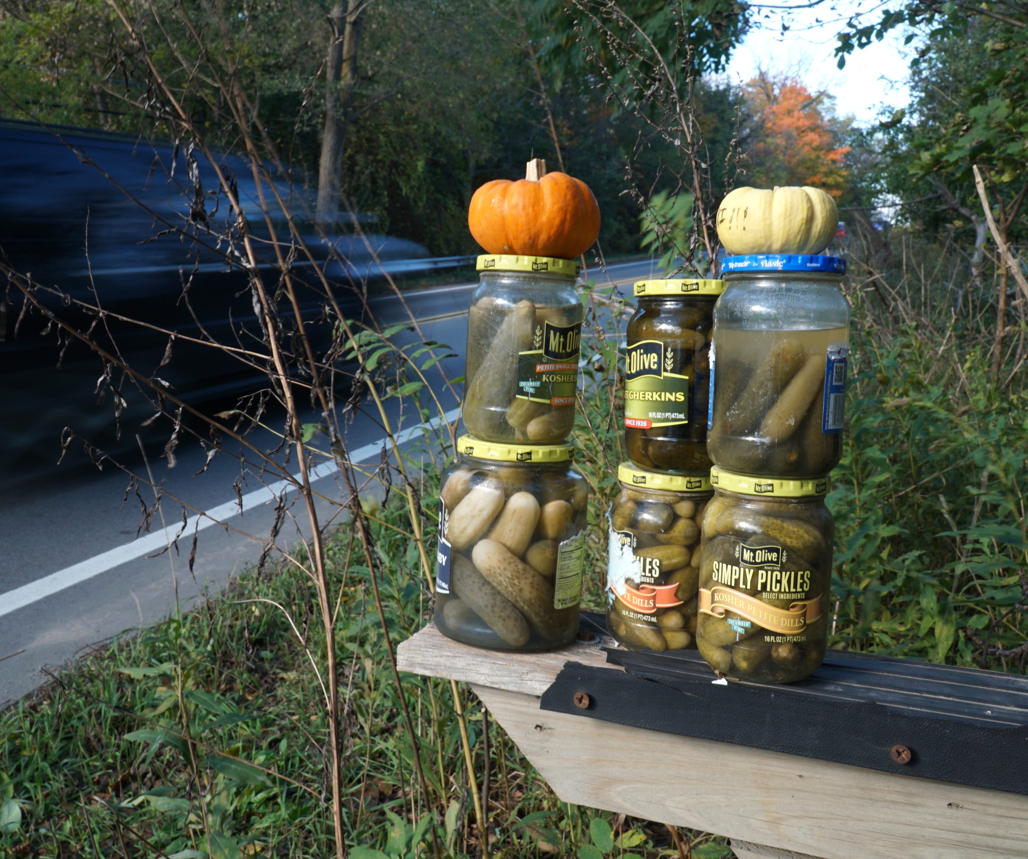 Stacks Of Pickle Jars In Northville Draw Passersby Attention   Ec3f4a42 B8a9 4a12 8072 731937fd723d MysteryPicklesNorthville1 