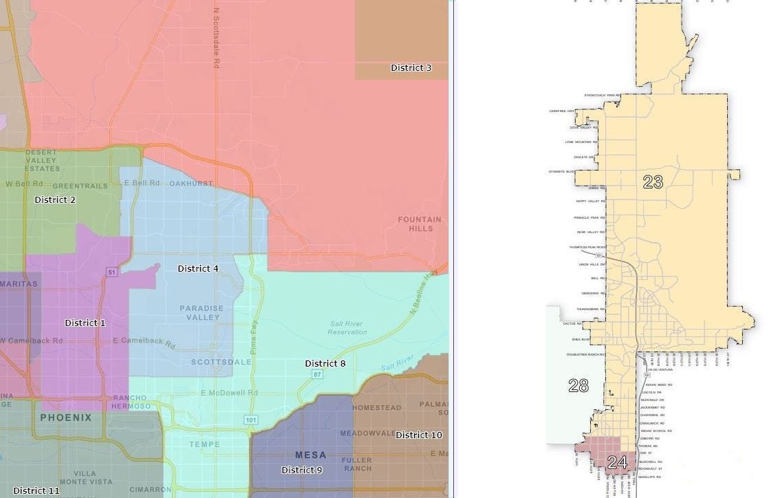 Scottsdale City Limits Map Arizona Independent Redistricting Commission Set To Approve Draft Maps