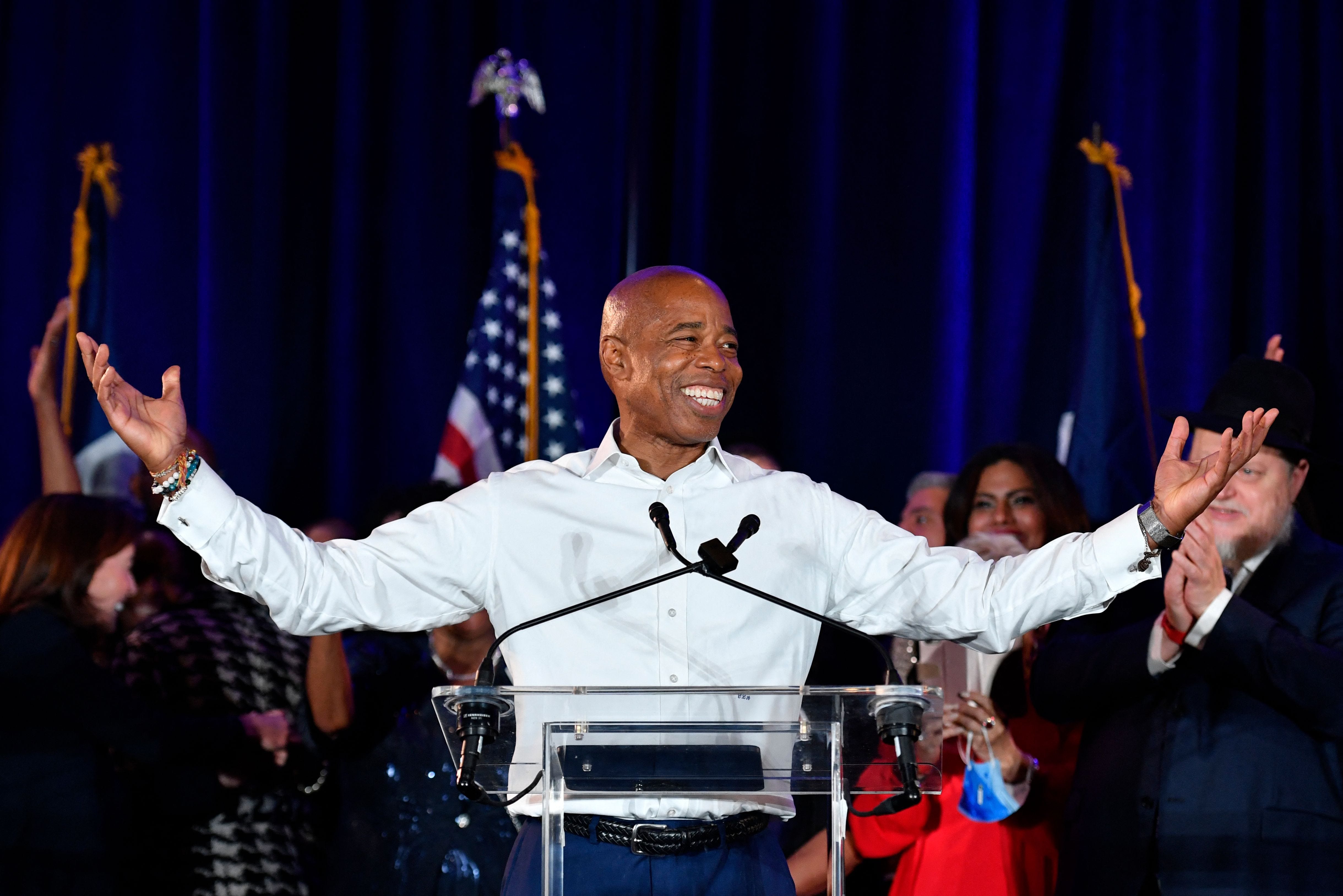 Eric Adams Sworn In: New Mayor Of New York City Recites Oath Of Office