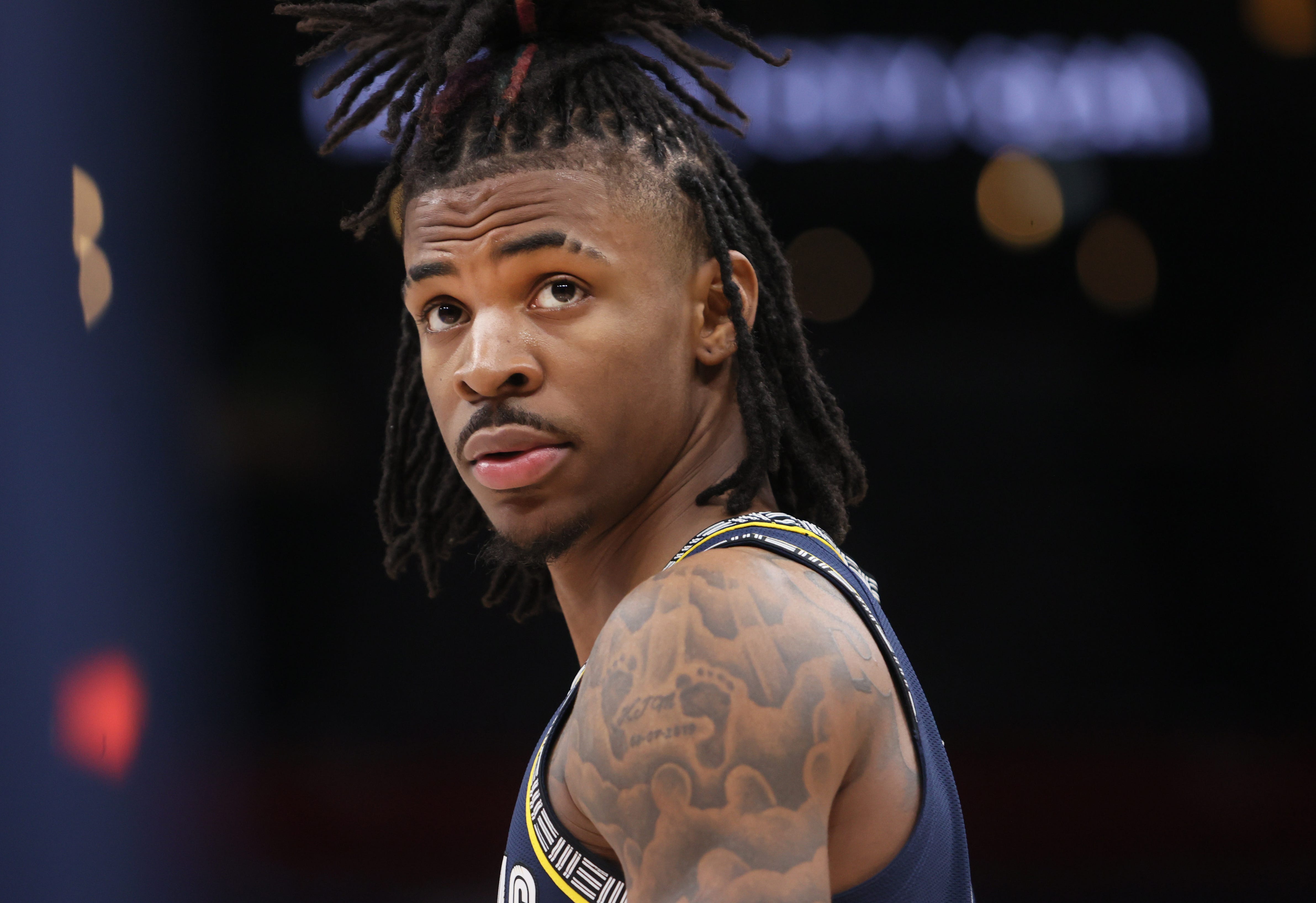 Grizzlies' Ja Morant Leaves Game Vs Hawks With Knee Injury