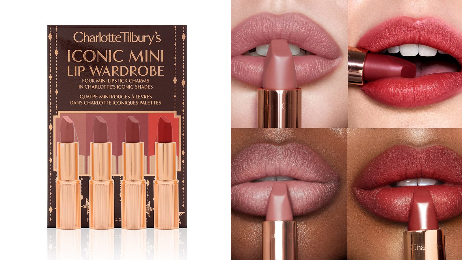 charlotte tilbury's iconic mini lip wardrobe