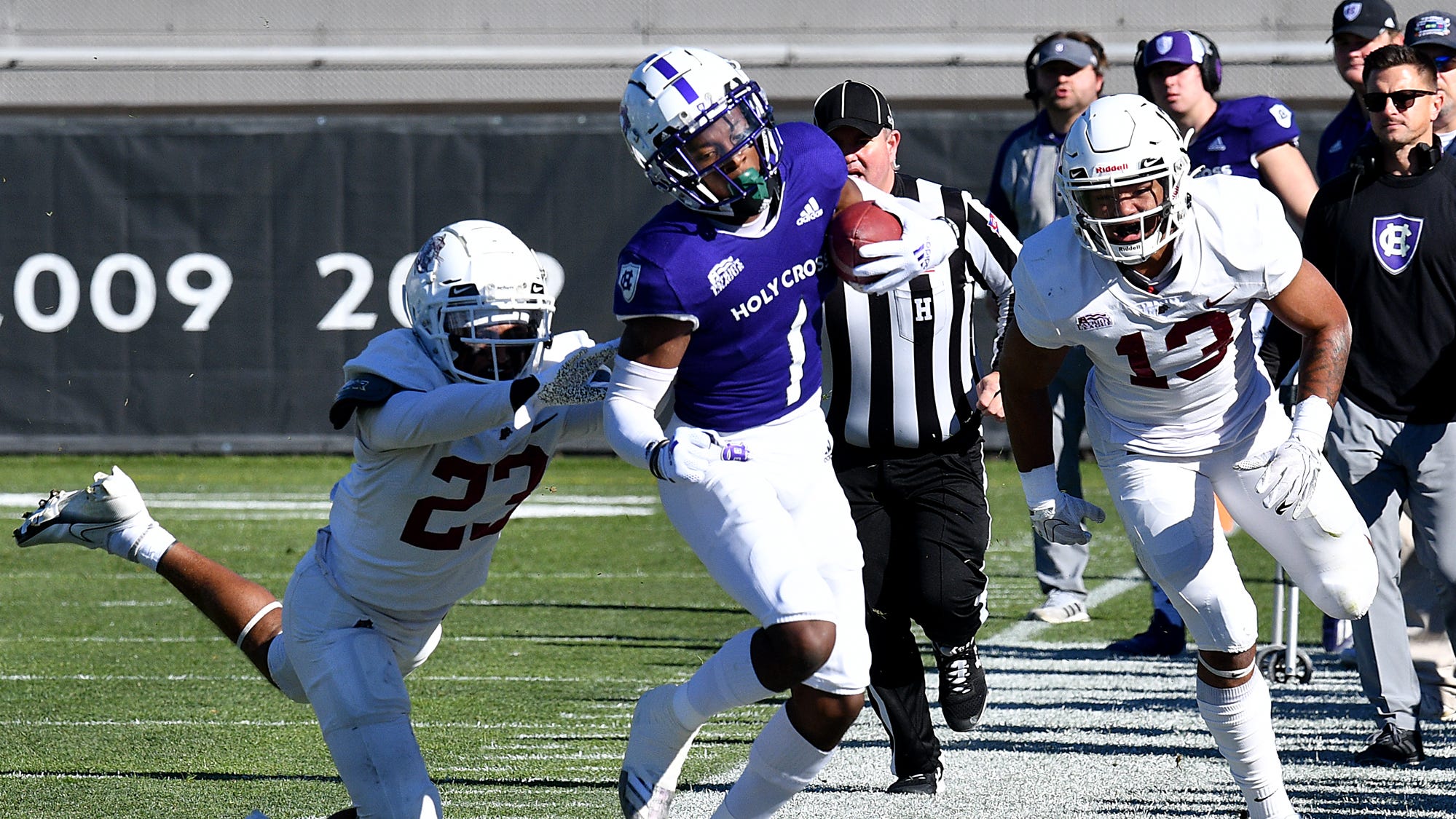 Holy Cross football, NCAA FCS playoffs, first round at home, Fitton