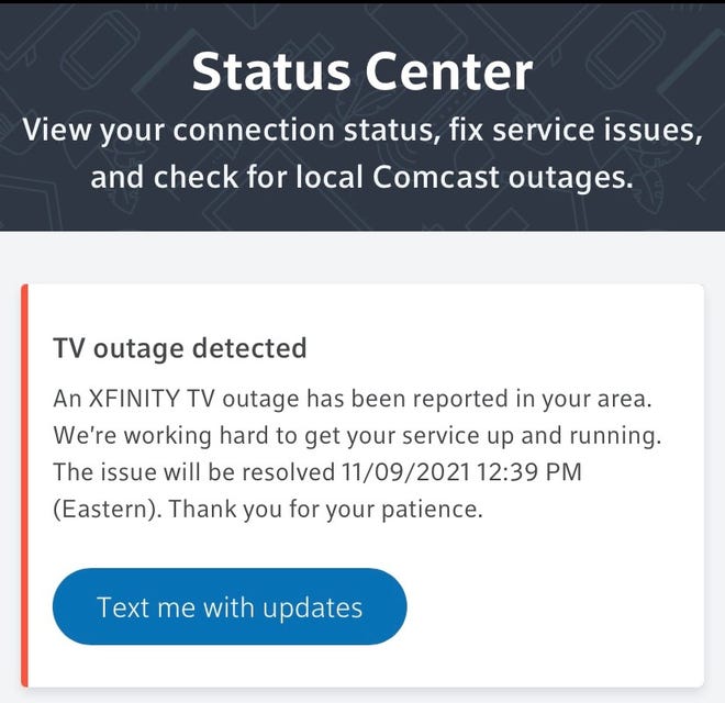 Xfinity Status Center Outage Map Xfinity Outage: How It's Affecting The Indianapolis Area