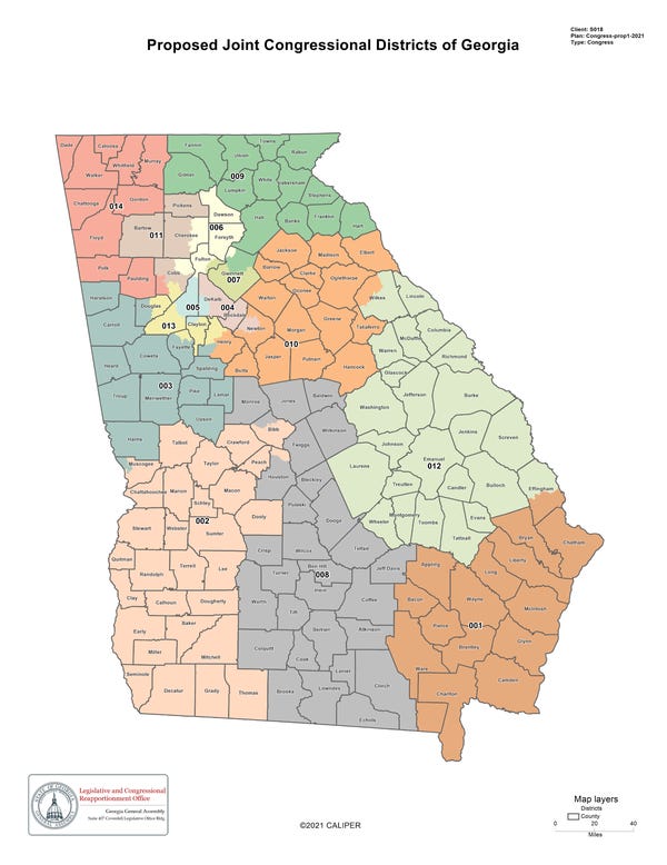 Georgia congressional map makes it easier for Republicans to win seats