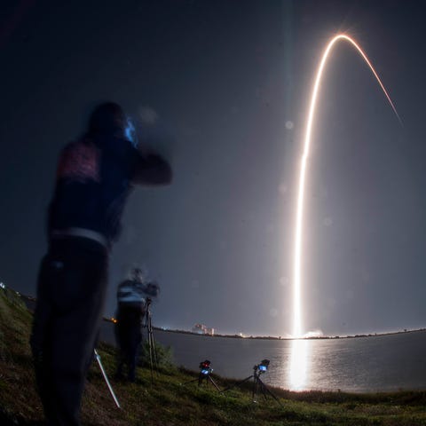 March 11, 2021: A SpaceX Falcon 9 rocket lifts off