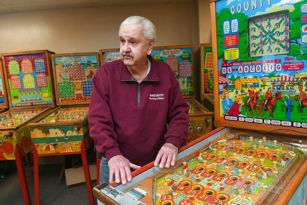 Man S Bingo Pinball Machines Attract Worldwide Interest