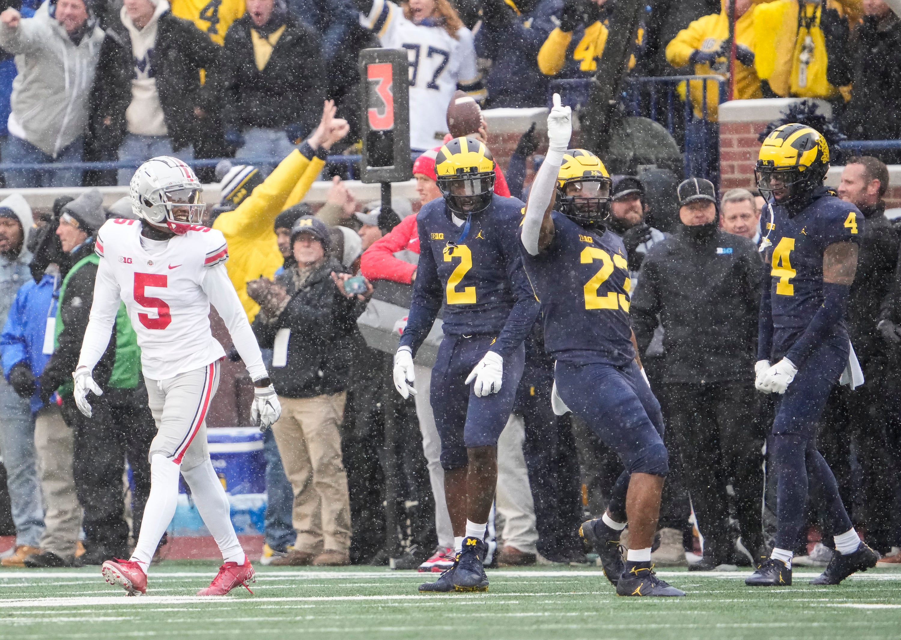 Ohio State And Michigan Football Players Nearly Fight