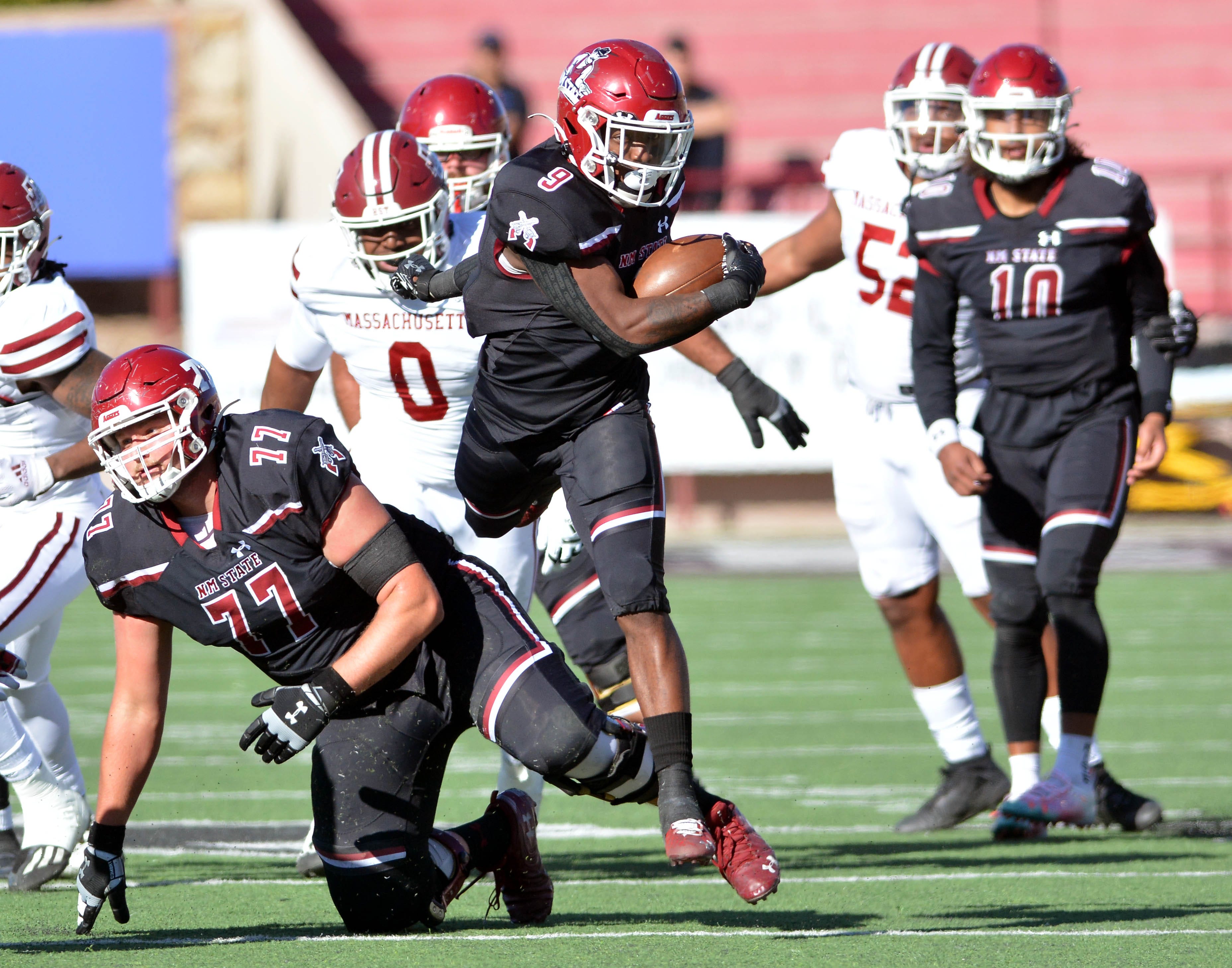 New Mexico State Football Returns To Action In Road Game At Massachusetts   A19c1fd9 86b9 45a9 8993 D9df61eefe76 Aggie FB 112721 02 