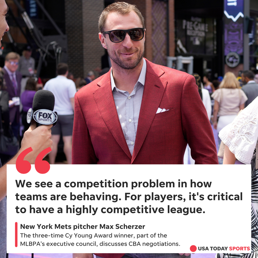 Pitcher Max Scherzer at the All-Star Red Carpet event prior to the MLB All-Star Game on Tuesday, July 13, 2021 in Denver