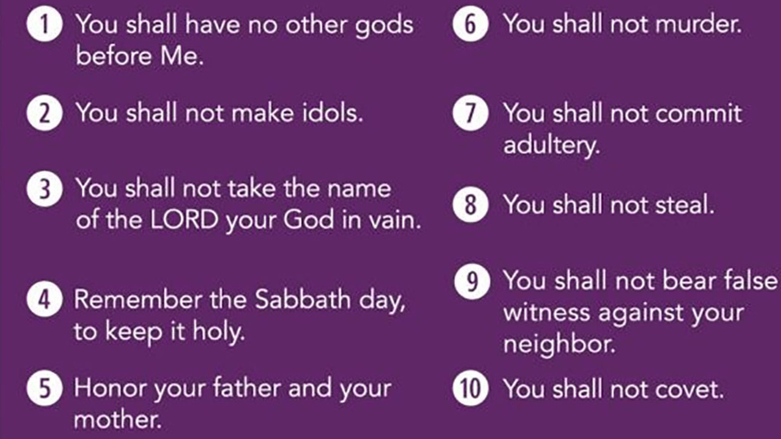 The 10 Commandments