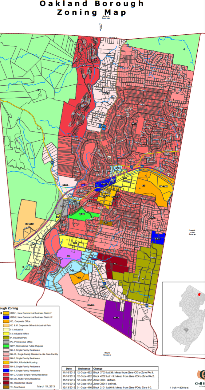 Oakland Nj Zoning Map Oakland Nj Weed Businesses May Get Ok, But No Retail Sales