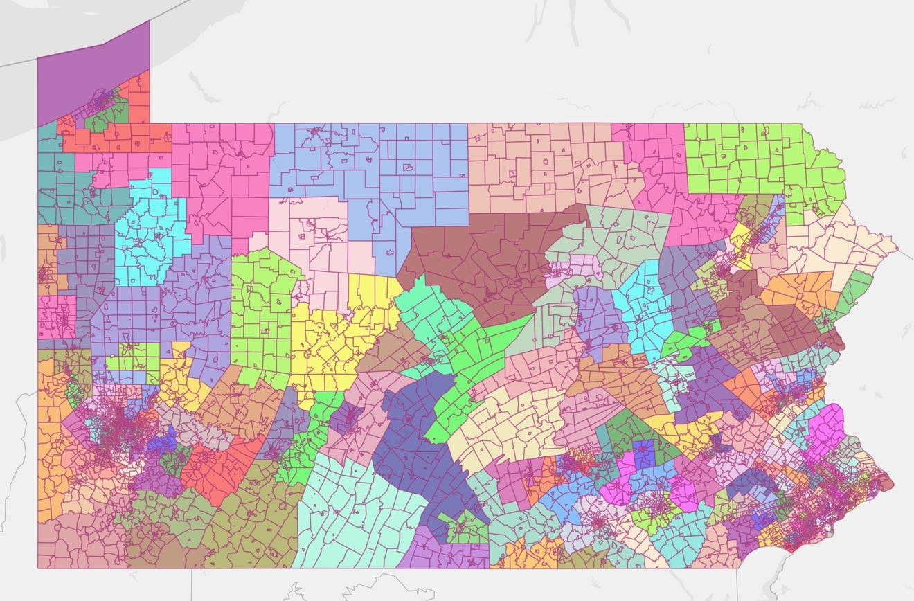 New proposed maps for PA House, Senate districts released