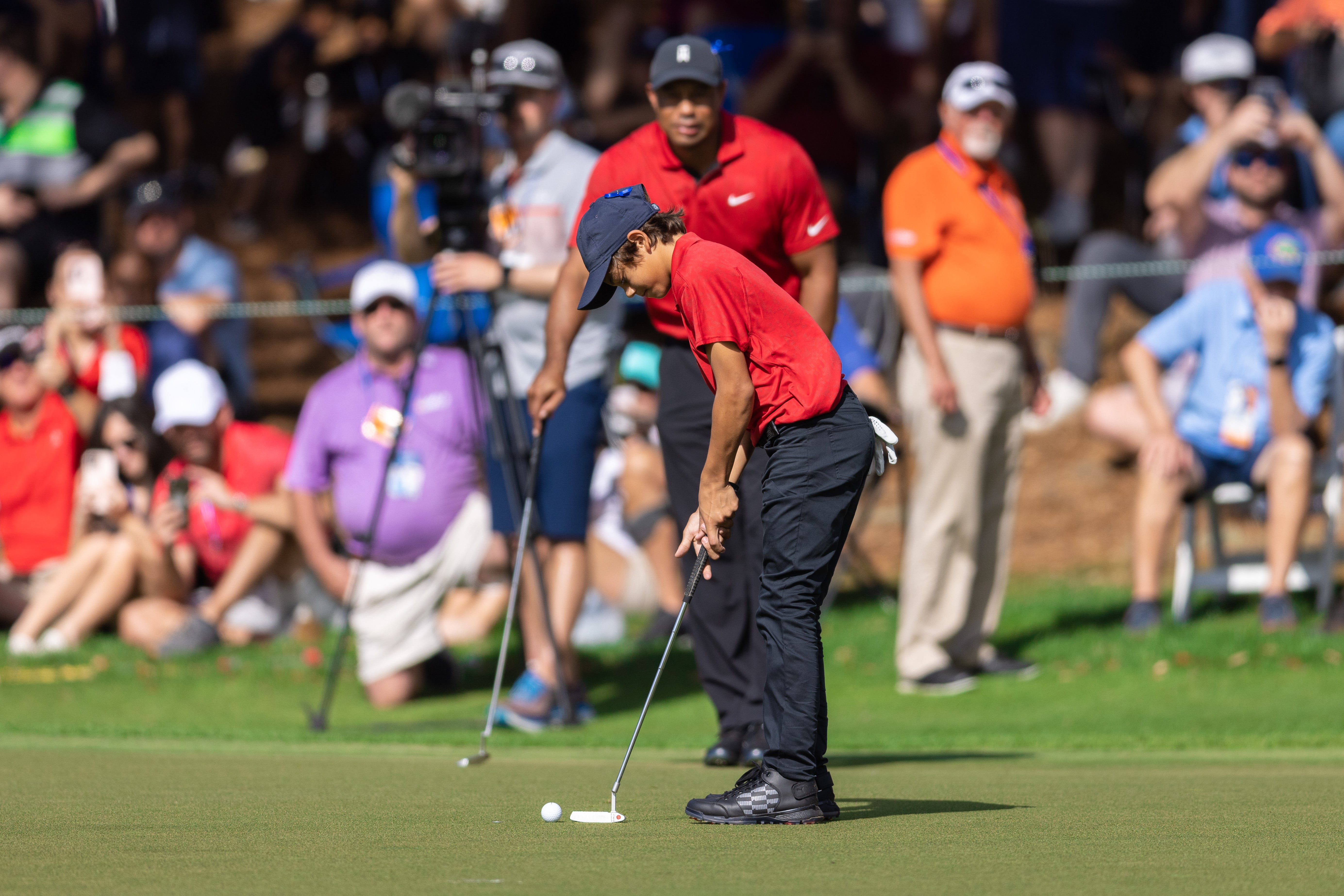 Tiger Woods, Son Charlie Finish Second To Dalys At PNC Championship