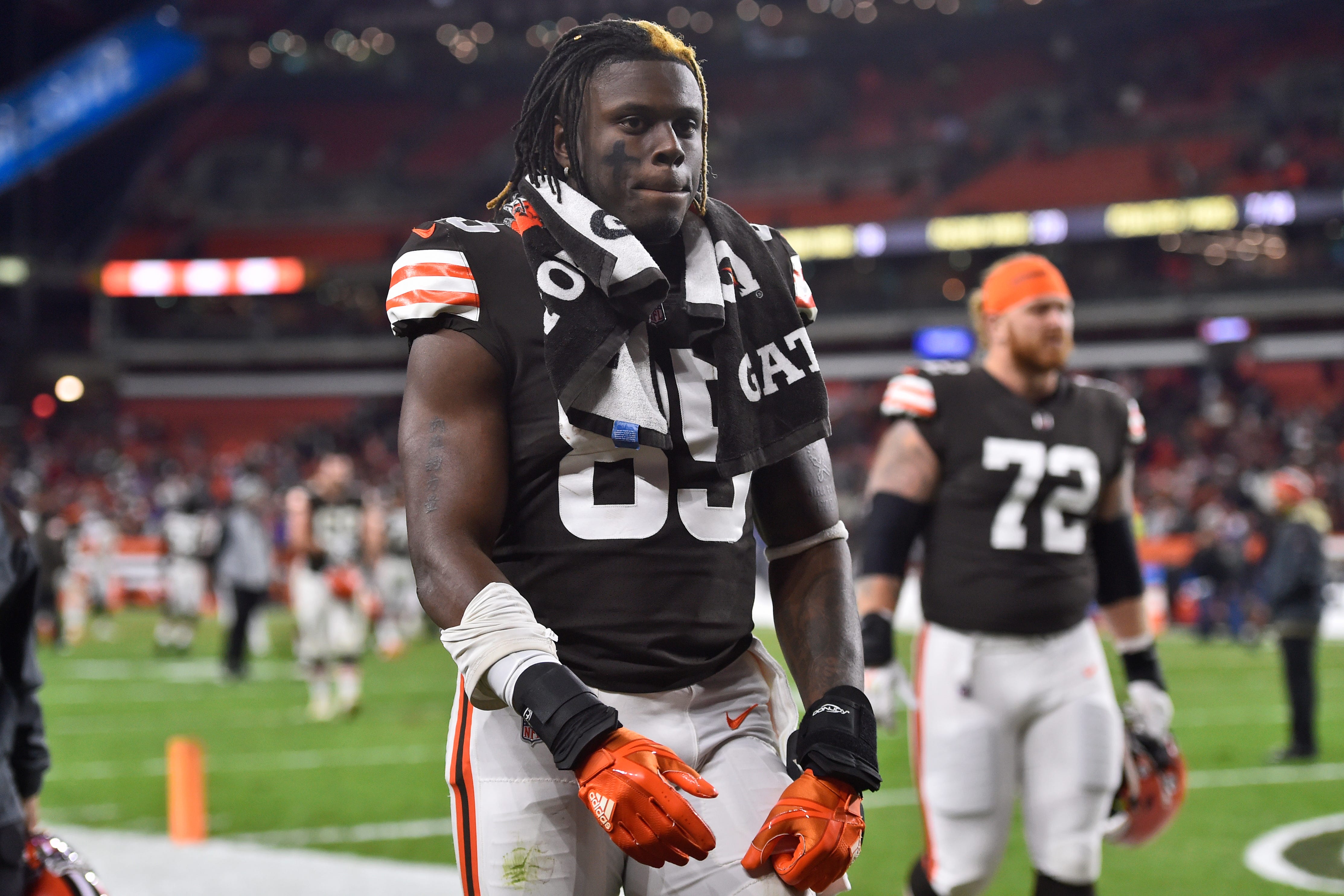 WATCH: Cleveland Browns TE David Njoku states desire for future