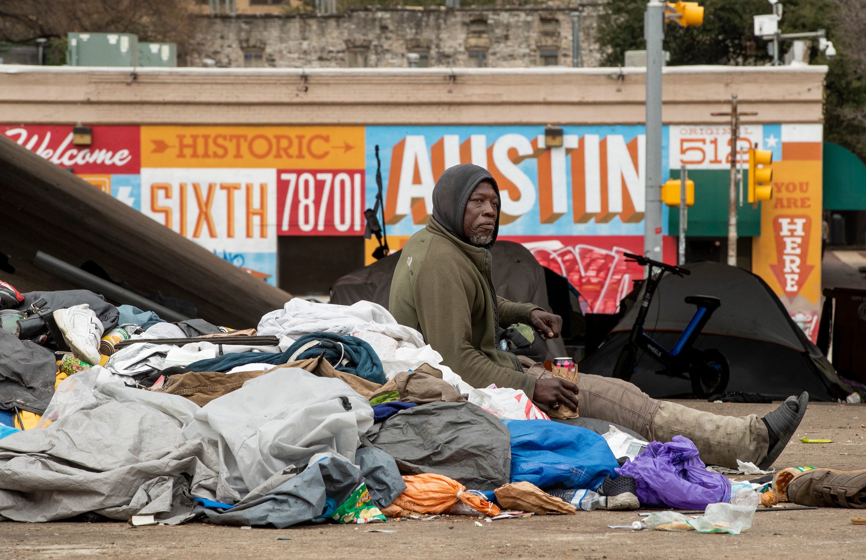 Austin homeless camping ban: Tents are back downtown