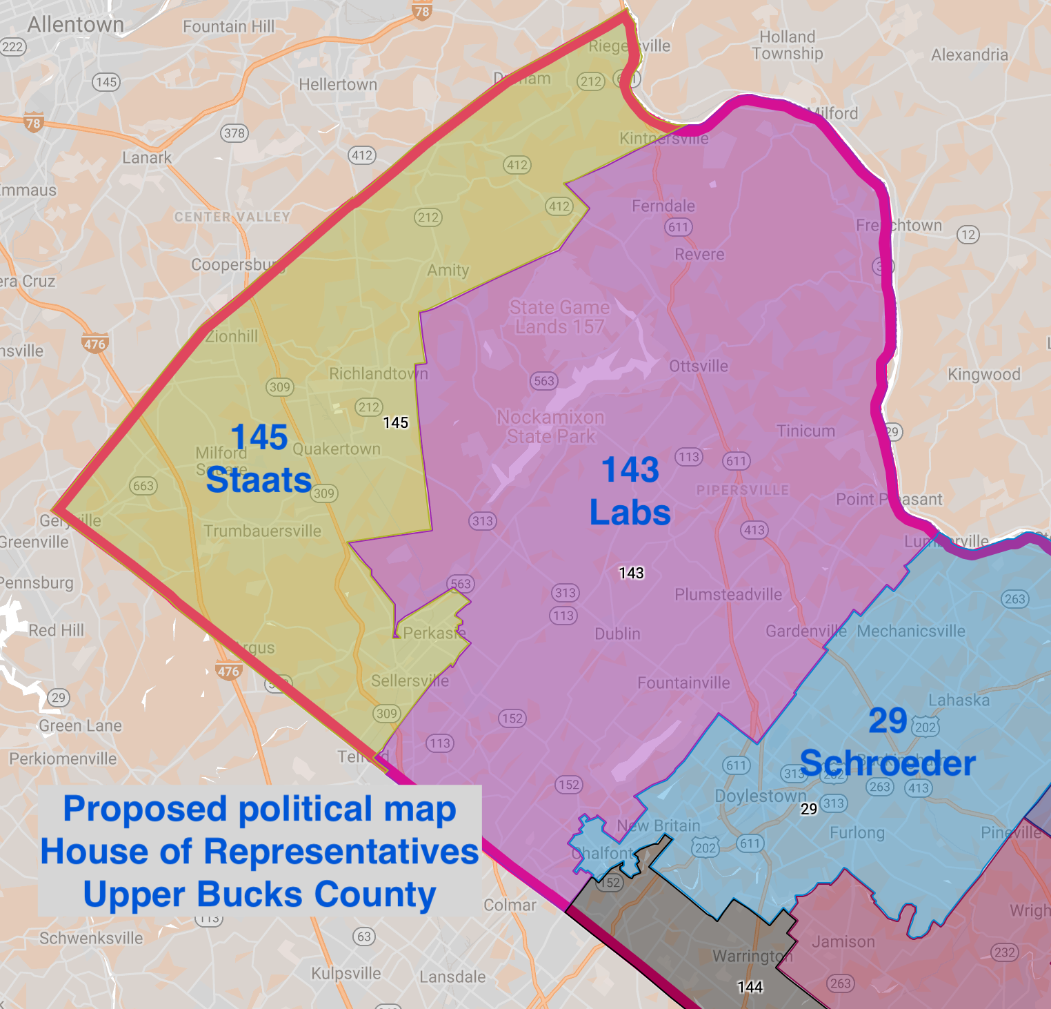 Pennsylvania Redistricting Changes Legislators For Third Of Bucks County