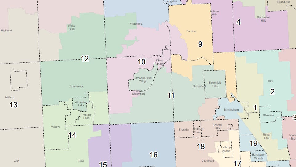 New Oakland County Plan Reduces Number Of Districts From 21 To 19 1488