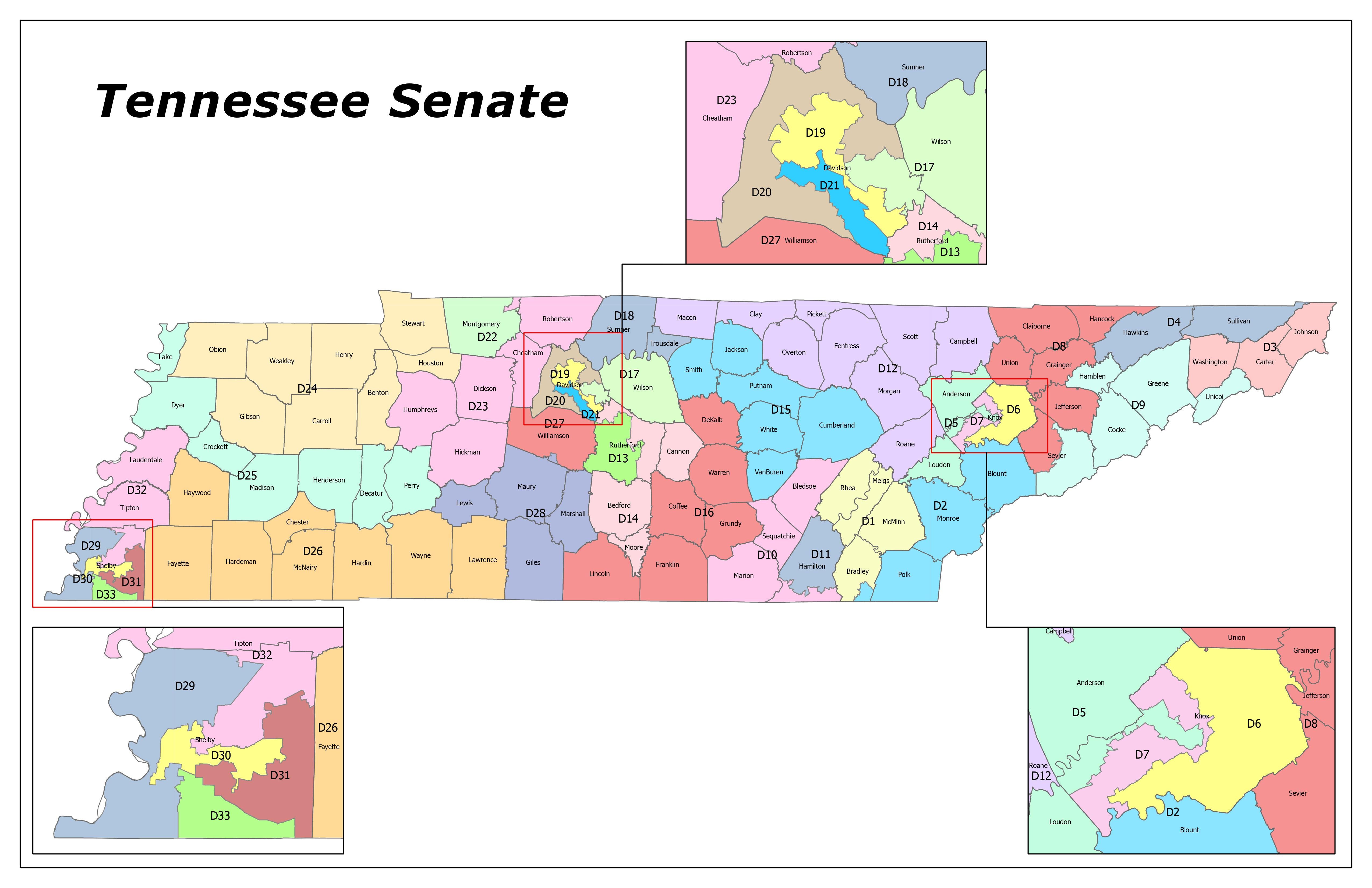 Tennessee Senate Advances New District Boundaries, Backs House ...