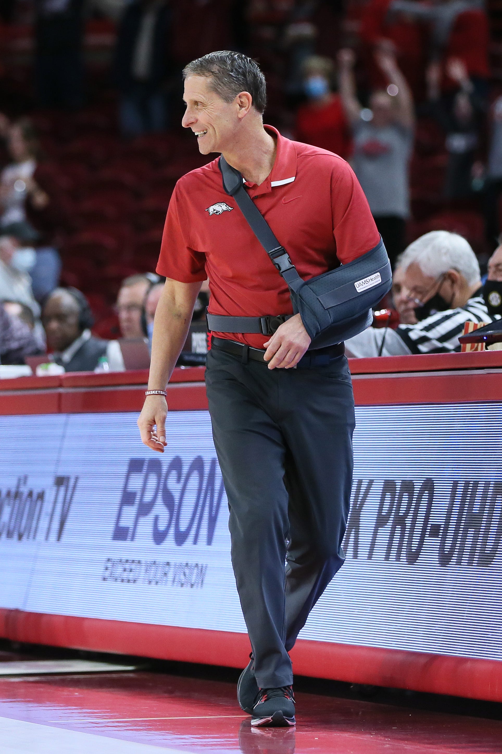 Arkansas Basketball Coach Eric Musselman Returns Vs. South Carolina