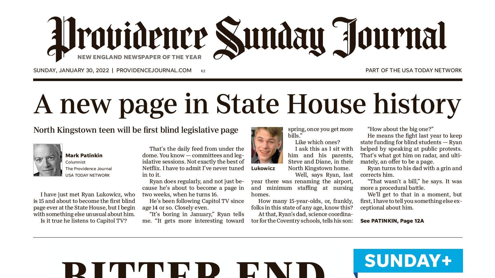 Providence Sunday Journal delivery delayed; read the eedition