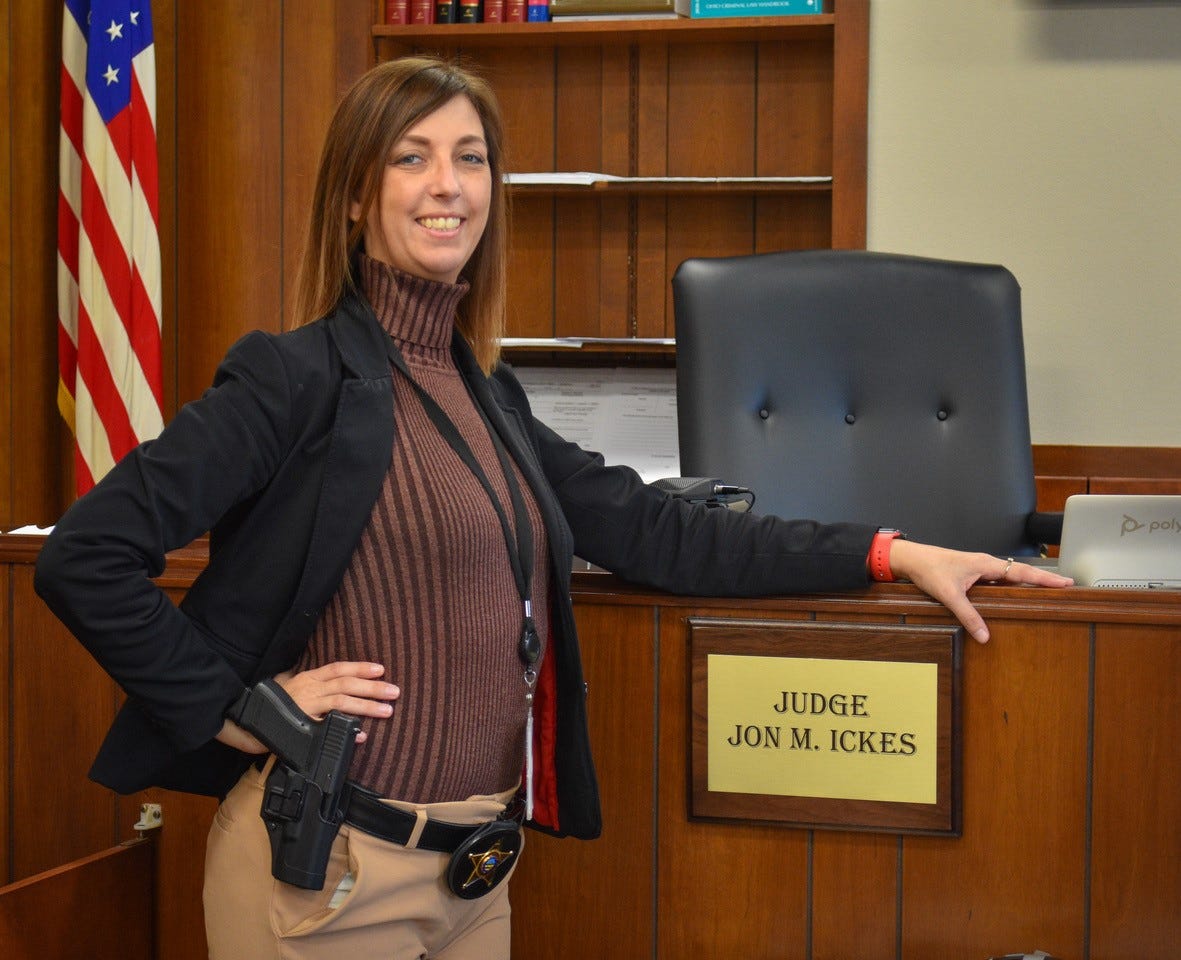 Candice Talbot tapped by Judge Ickes to serve as his Courthouse bailiff