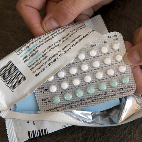 A one-month dosage of hormonal birth control pills