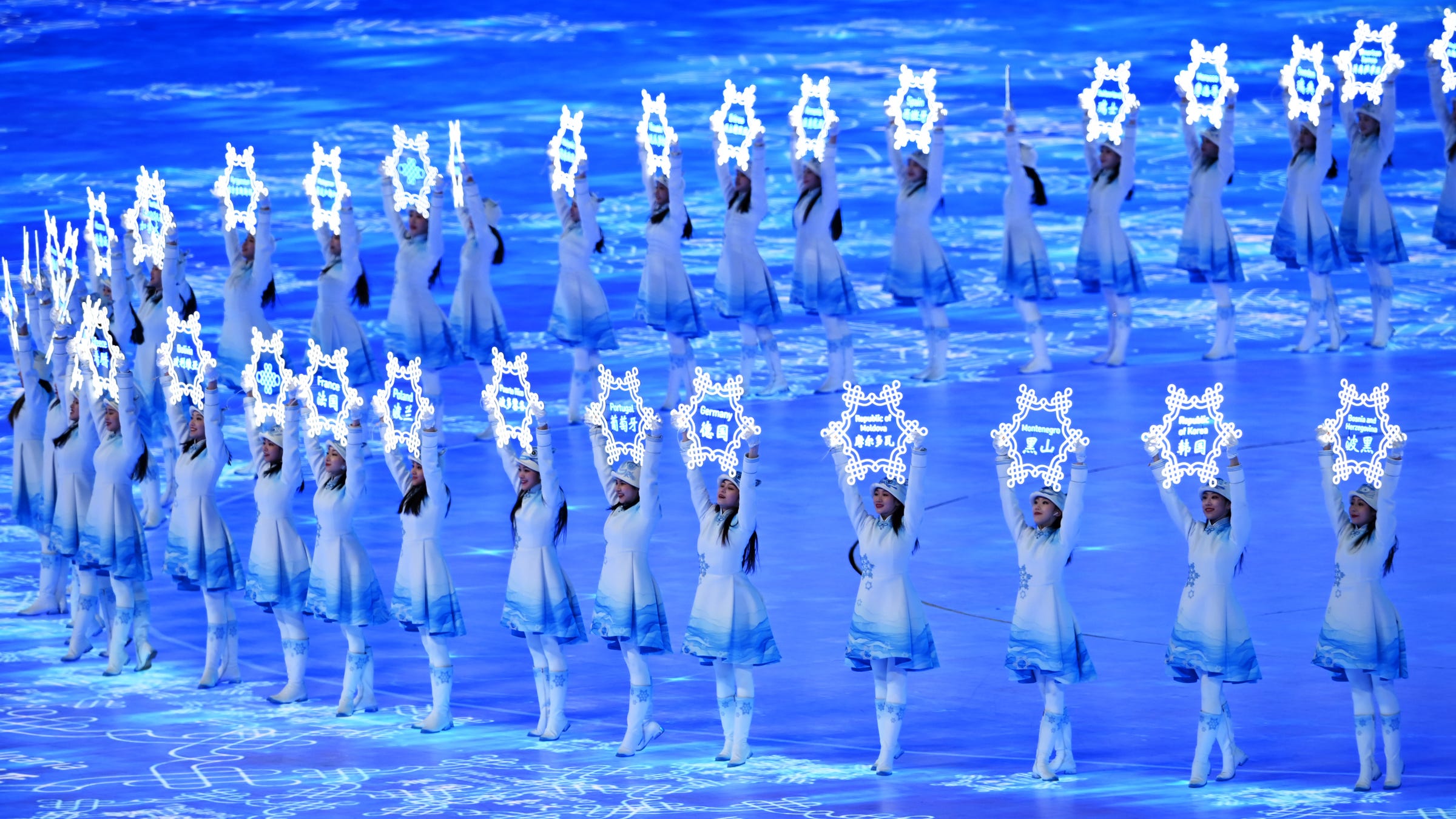 Photos of the opening ceremony at Beijing 2022 Winter Olympic Games
