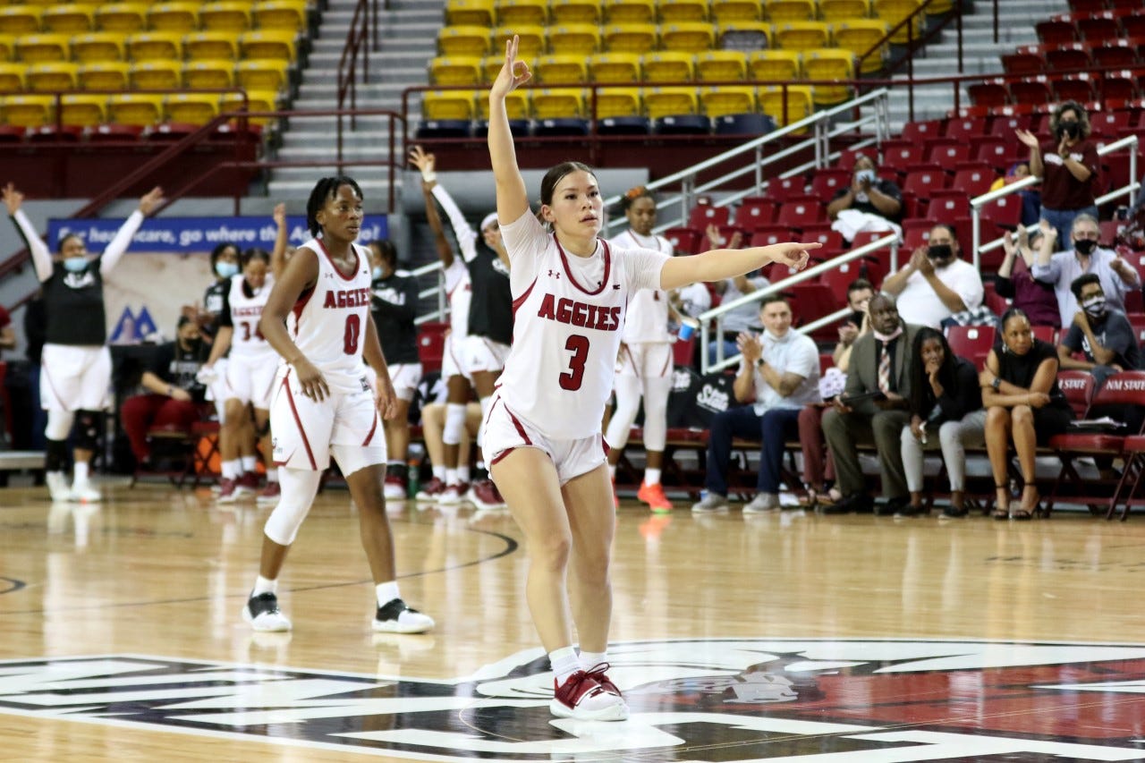 New Mexico State Women Outlast Dixie State, Win 3 OT Marathon Game