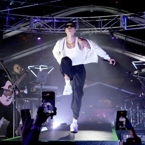 Justin Bieber performs onstage during 'HOMECOMING 