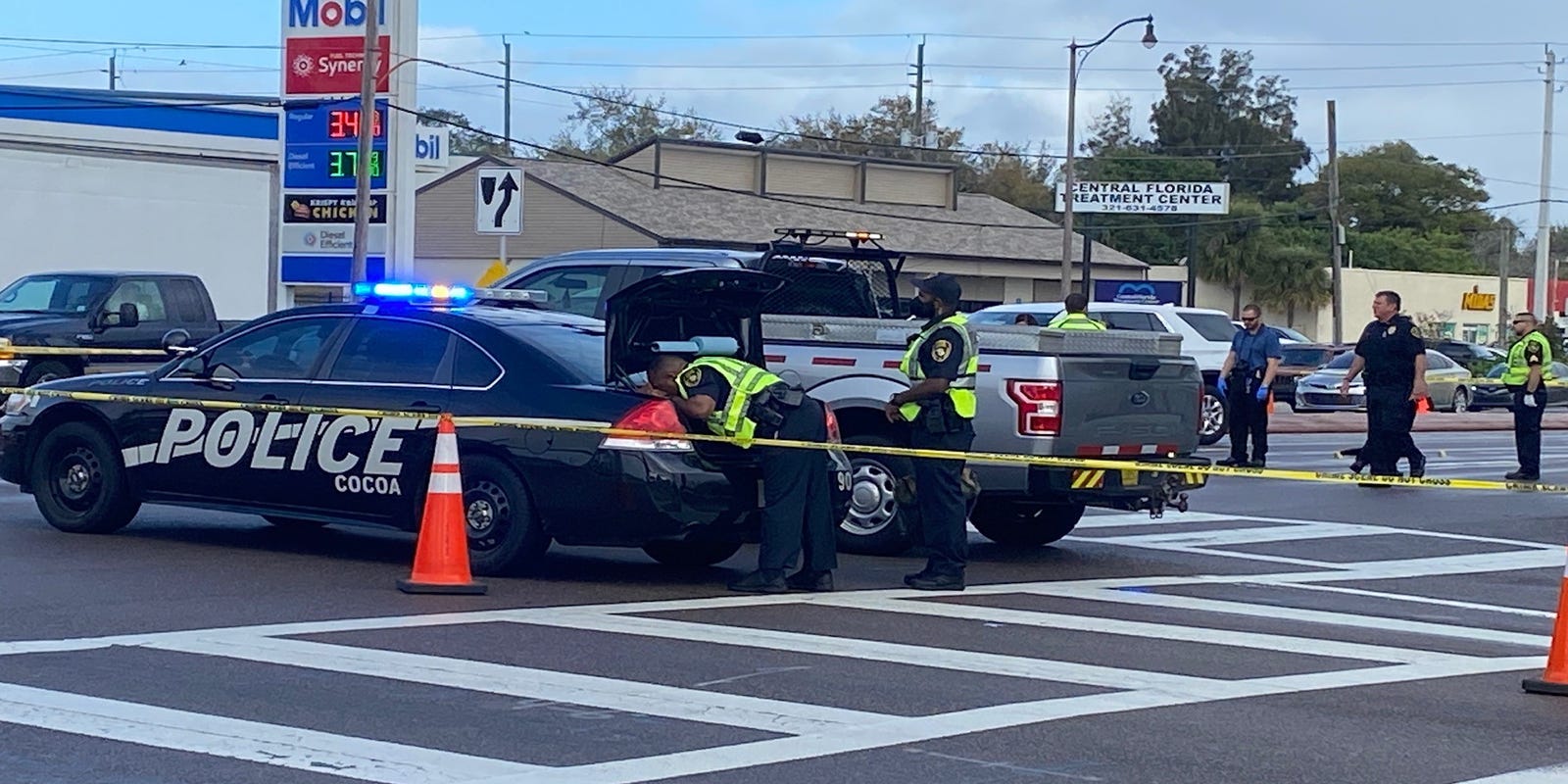 pedestrian hit by car yesterday in florida