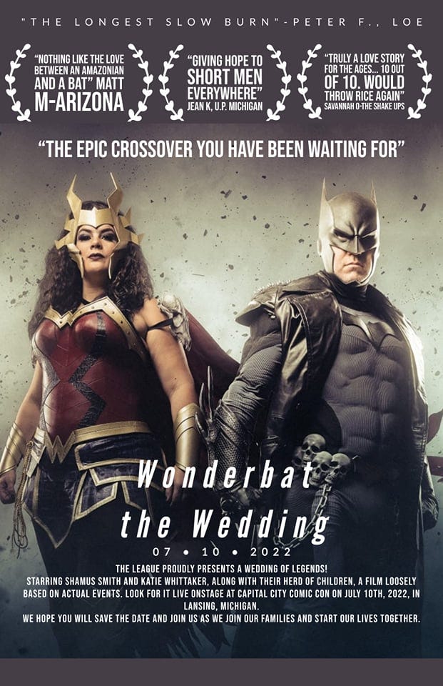 Lansing's Batman to wed Capital City's Wonder Woman in 'epic' ceremony