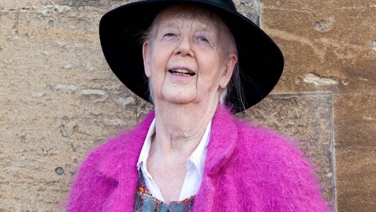 Shirley Hughes , writer, attends the Sunday Times Oxford Literary Festival, at Christ Church, Oxford on March 16, 2013 in Oxford, England.