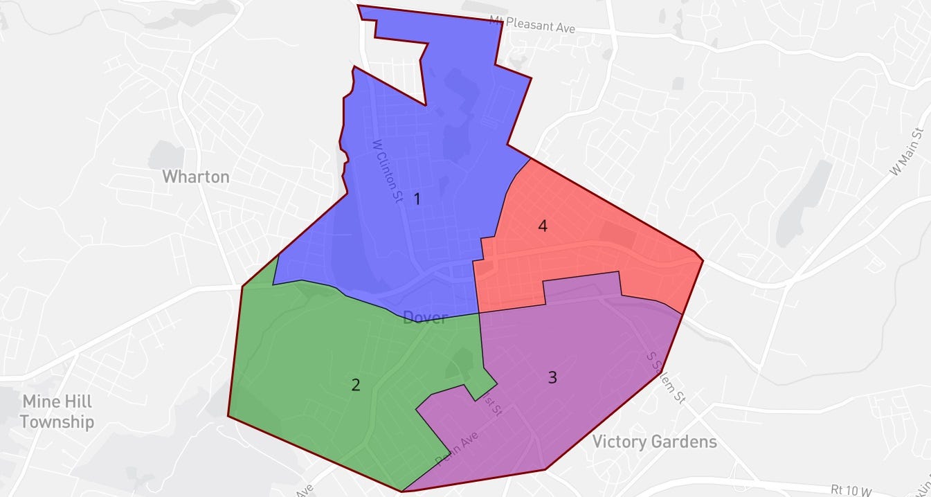 Morristown Nj Ward Map Controversial Dover Ward Map Replaced As County Approves New Map