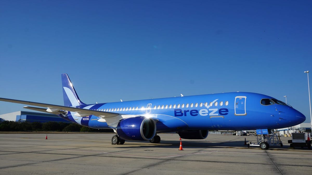 New budget airline Breeze Airways  is adding flights thanks to the addition of the A220. The airline's version will have 126 seats, 36 of them in first class.