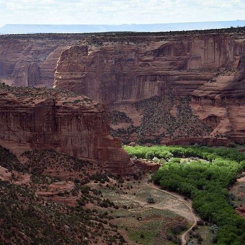 Canyon De Chelly, as seen on May, 19 2015, sits wi