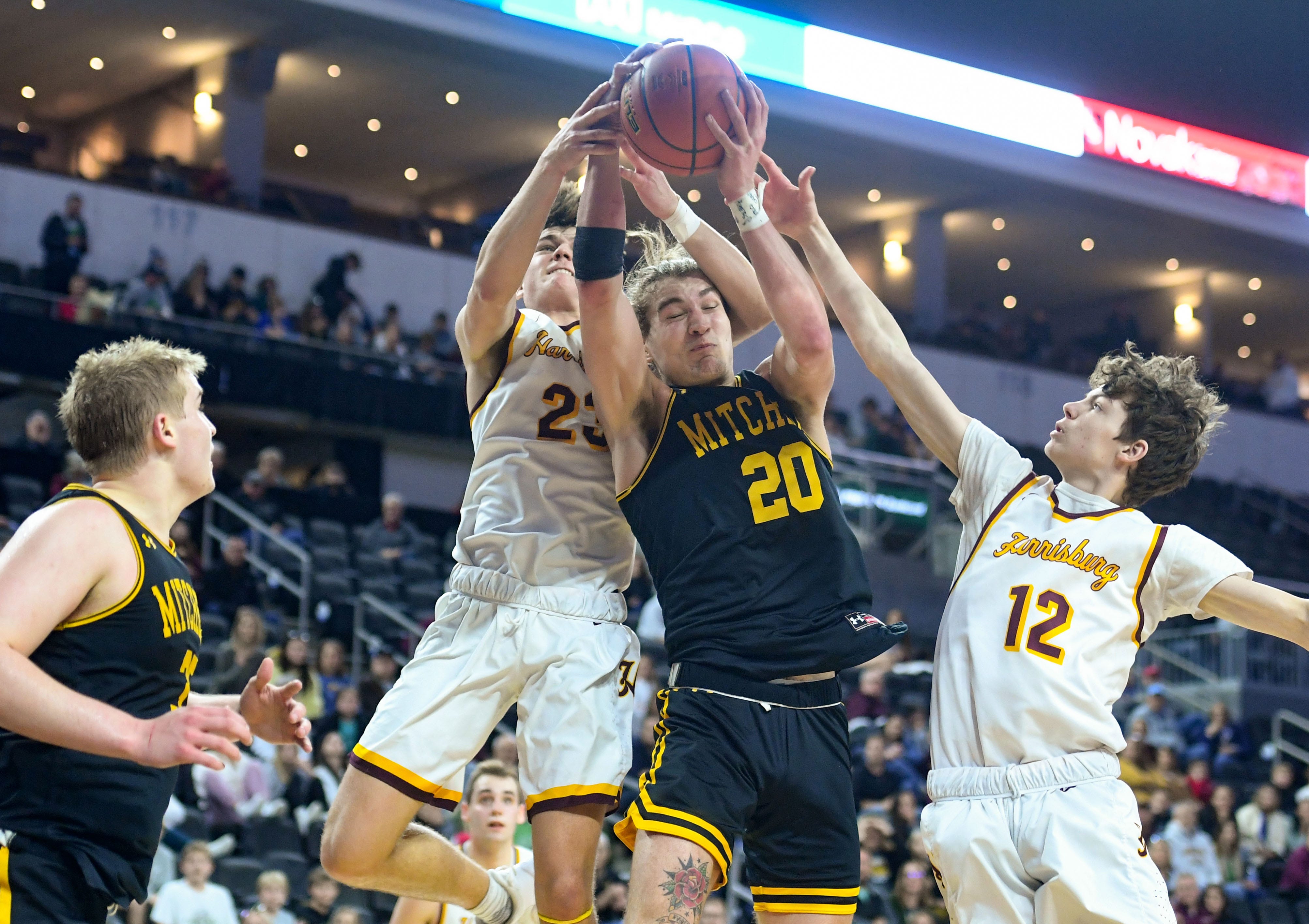 South Dakota Class AA Basketball: Harrisburg Beats Mitchell In 3OT