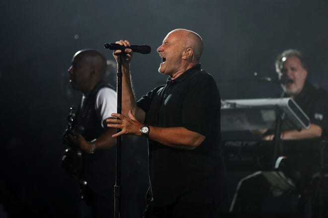 Inspirational lyrics from Phil Collins motivated Middletown soul-rocker Nitro Nitra to get take a chance at competing on NBC's ''American Song Contest.''  Pictured is Collins performing on Day One of the 2016 US Open at the USTA Billie Jean King National Tennis Center on Aug. 29, 2016 in New York City.