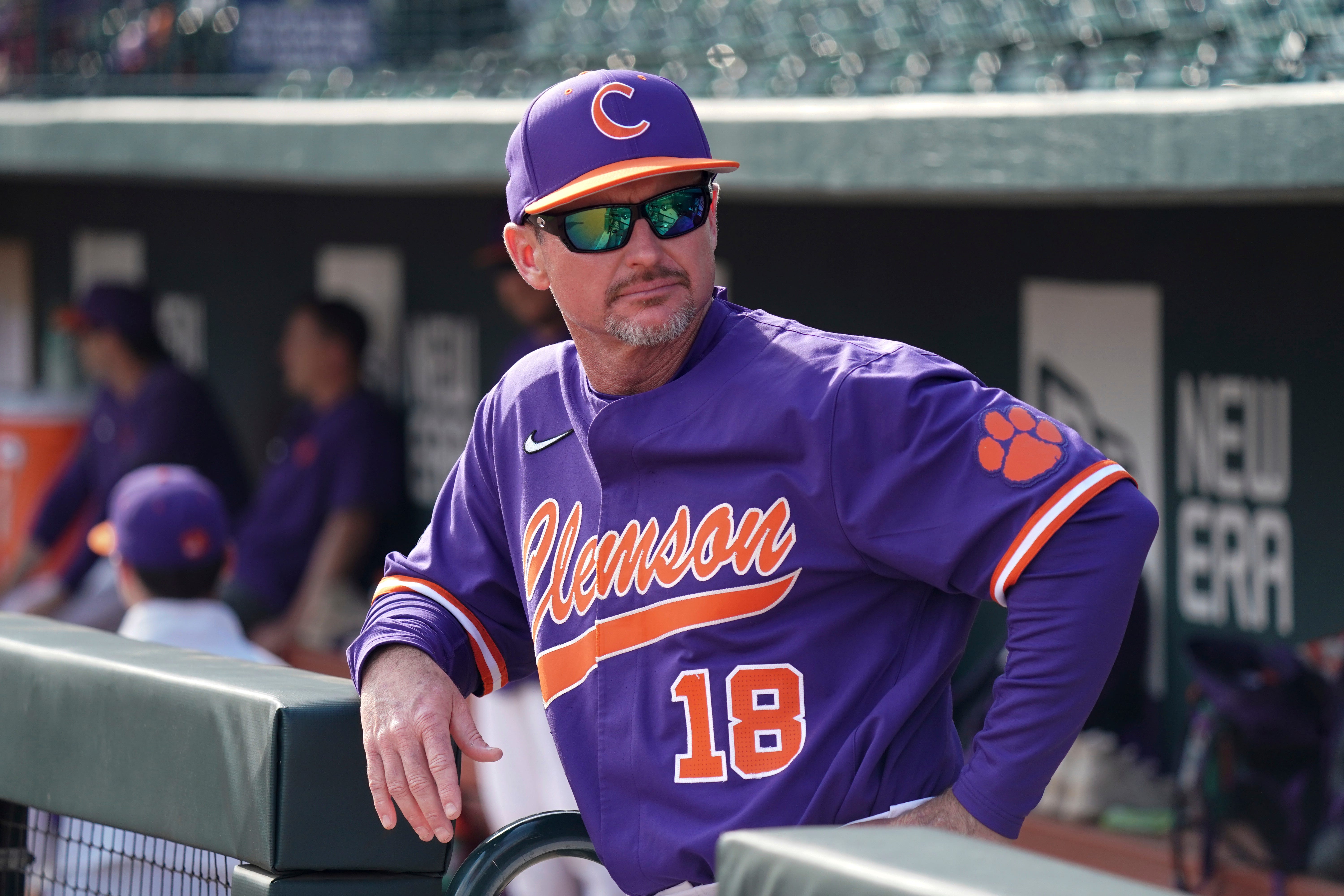 purple clemson baseball jersey