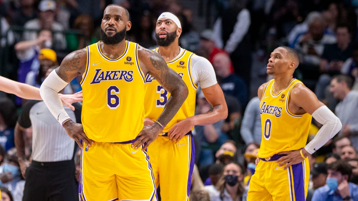 LeBron James (6), Anthony Davis (3) and Russell Westbrook (0) have not been the roster mix the Lakers were hoping for.