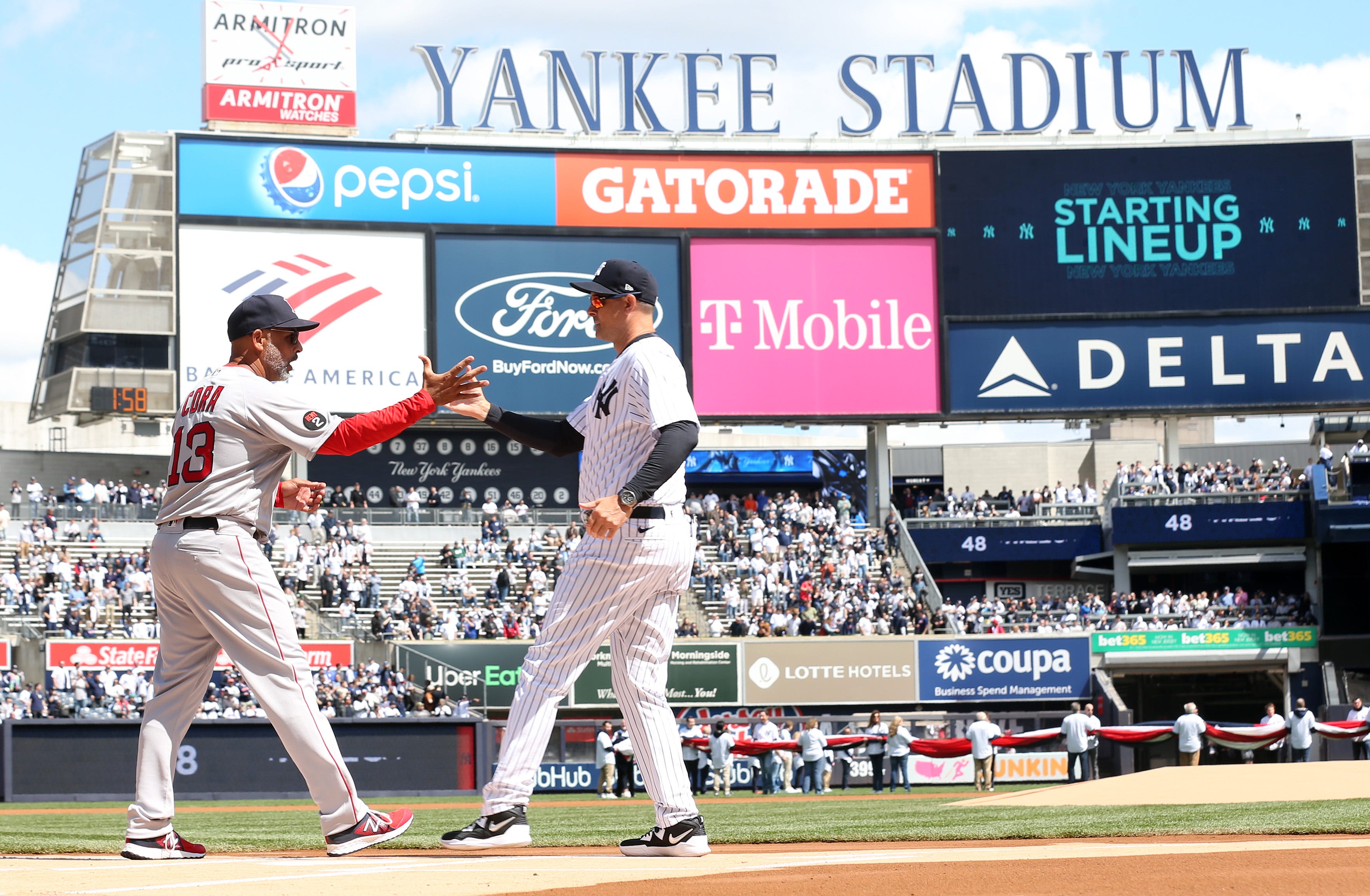 boston red sox at yankee stadium