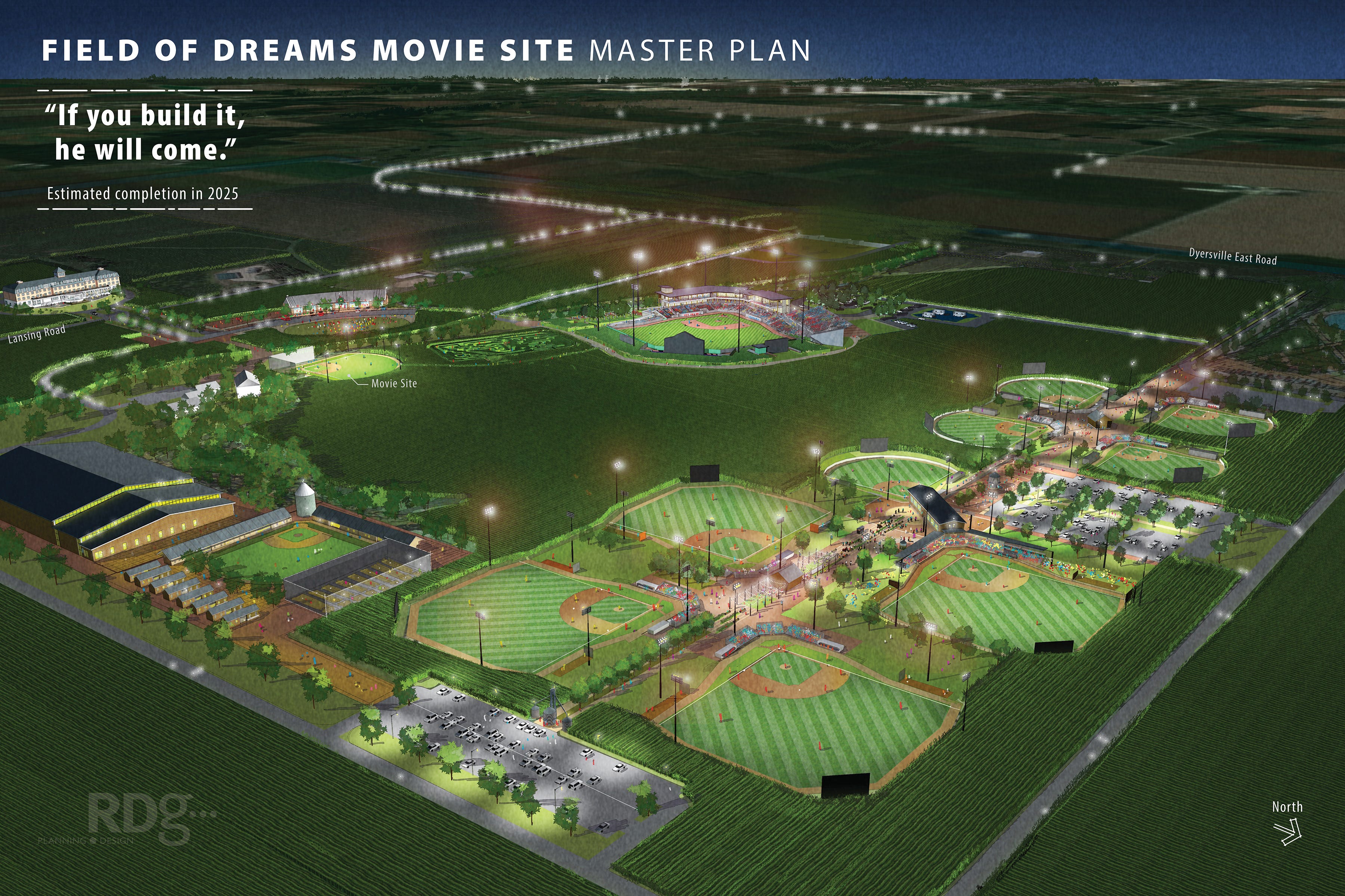 'Field of Dreams' film site owners plan big baseball, softball complex