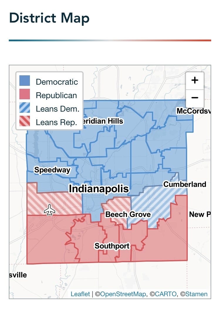 Indianapolis City Council District Map Proposed Indianapolis Council Map Earns Republican Support