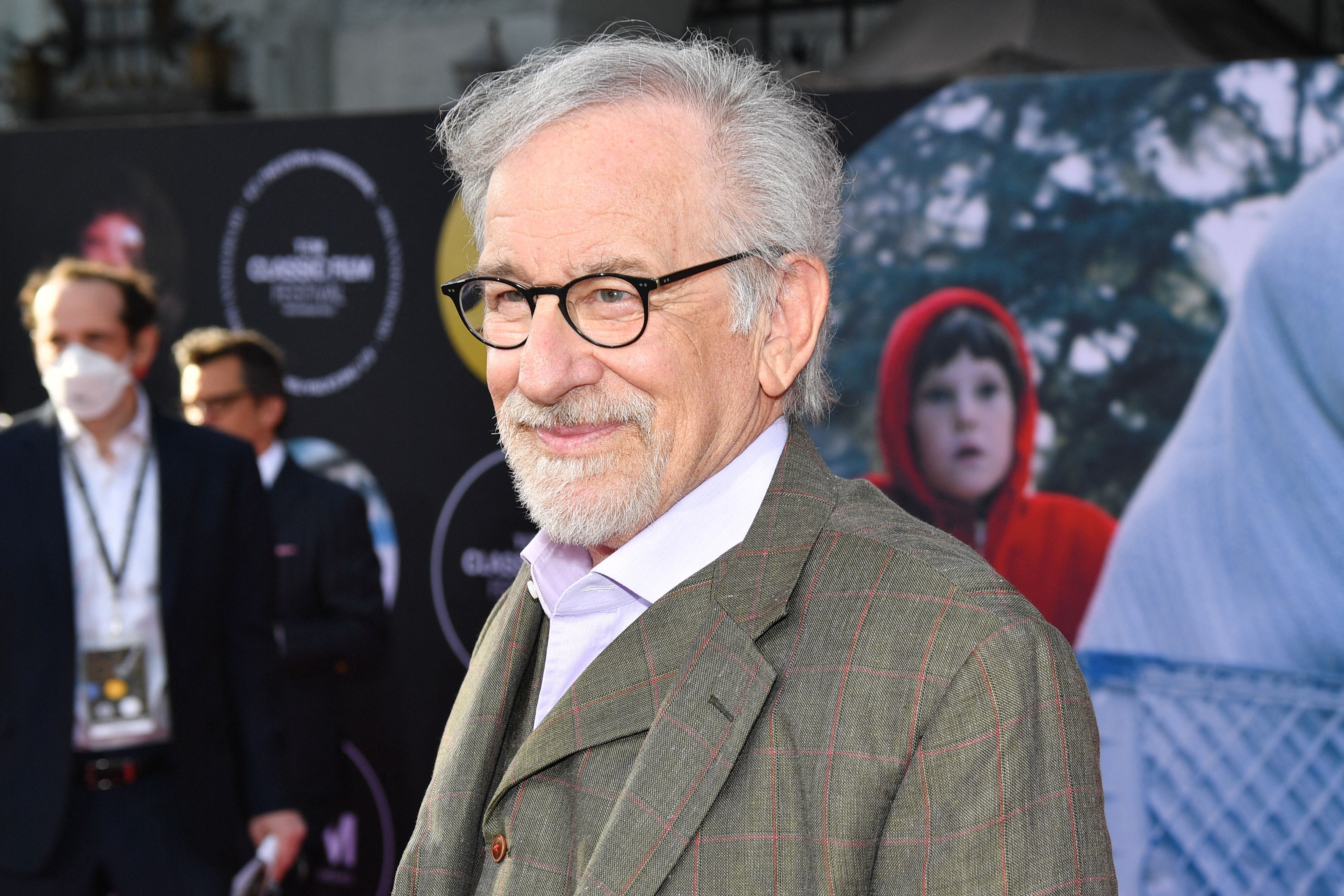 Steven Spielberg attends the 40th Anniversary Screening of "E.T. the Extra-Terrestrial" presented on the Opening Night of the 2022 TCM Classic Film Festival at the TCL Chinese Theater in Hollywood, April 21, 2022.