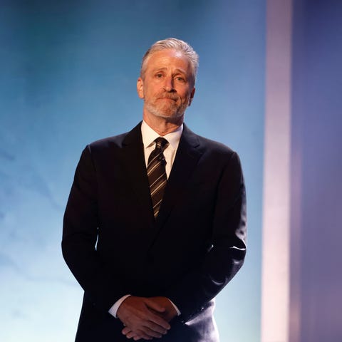 WASHINGTON, DC - APRIL 24: Jon Stewart speaks onst